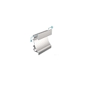 Drywall profile wallvoute EL-02-12 for 12 - 13,3 LED stripes, 100cm