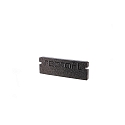 Endcaps P-AU-01-15, 21 mm, 2 items, black