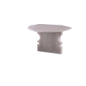 Endcaps P-ET-02-08, 23 mm, 2 items, grey