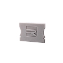 Accessories for LED profile P-AU-02-20 endcaps, 2 items, grey