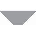 End cap P-AV-05-25 set 2 pcs., silver