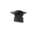 Endcaps f-ET-02-08, 23 mm, 2 items, black