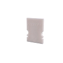 Endcaps H-AU-02-08, 14 mm, 2 items, white