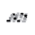  Endcaps H-ET-02-08, 23 mm, 2 items, white