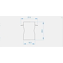 Endcaps H-ET-04-12 set 2 items, grey