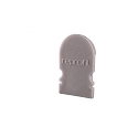 Endcaps R-AU-02-08, 14 mm, 2 items, grey