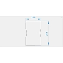 Endcaps R-AU-03-12 set 2 items, grey