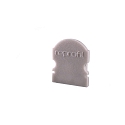 Endcaps L-AU-02-10, 16 mm, 2 items, grey