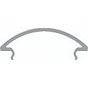 Cover R-05-25, BxH: 60,2x14,5mm, white satined, 200cm