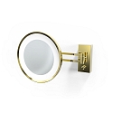 mirror with lighting BS 36 LED 3-fold IP 44, gold 