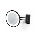 mirror with lighting BS 36 LED 5-fold IP 44, black matt 