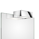 Mirror luminaire BOX 1-15, R7s 78mm, IP44, chrome