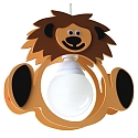 Pendant luminaire LION LEO, nursery lamp, 1x E14, salmon