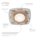 Elobra LED Ceiling luminaire SCANDI �WALD� LED board + 20 LED, 11W, 3000K, mint green
