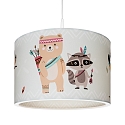 hanging luminaire LITTLE INDIANS E27, mint green
