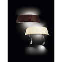 Fabas Luce DOROTEA Wall luminaire, E27, height: 16cm, Pleating beige