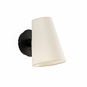 wall luminaire LUPE E27 IP20, beige, black 