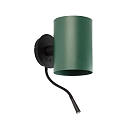 wall luminaire GUADALUPE E27 IP20, green, black matt 