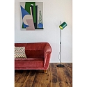 Faro floor lamp GUADALUPE E27 IP20, green, black matt 
