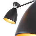 Faro pendant luminaire RETRO 12 flames E14 IP20, copper, black matt 