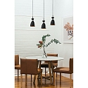 Faro pendant luminaire RETRO 3 flames E14 IP20, copper, black matt 
