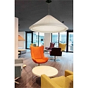 Faro pendant luminaire SAIGON IN 4 flames E27 IP20, black matt, natural colour 