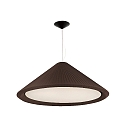 pendant luminaire SAIGON IN 4 flames E27 IP20, brown, black matt 