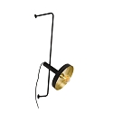 wall luminaire WHIZZ E27 IP20, gold, black matt 