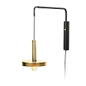 wall luminaire WHIZZ E27 IP20, gold, black 