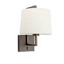 wall luminaire FRAME E27 IP20, beige, antique gold 