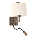 wall luminaire FRAME E27 IP20, beige, antique gold 