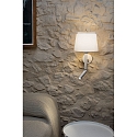 Faro wall luminaire SAVOY E27 IP20, white 