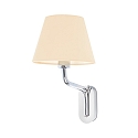 wall luminaire ETERNA E27 IP20, beige, chrome 