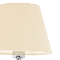 wall luminaire ETERNA E27 IP20, beige, chrome 