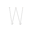pendant luminaire MINE GLASS SPACE 2 flames E27 IP20, white matt 