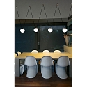 Faro pendant luminaire MINE 4 flames E27 IP20, white matt 