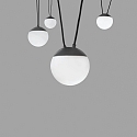 Faro pendant luminaire MINE 4 flames E27 IP20, dark grey 