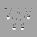 Faro pendant luminaire MINE 4 flames E27 IP20, dark grey 
