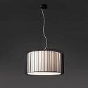 Faro pendant luminaire LINDA E27 IP20, beige, black matt 