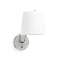 wall luminaire BERNI E27 IP20, nickel satined 