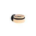 wall luminaire LOOP LED IP20, black matt, ash wood 