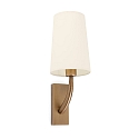 wall luminaire REM E27 IP20, beige, antique gold 