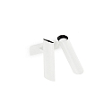 wall luminaire LINK 2 flames GU10 IP20, white matt 