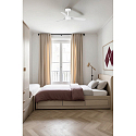 Faro Ceiling fan MINI PUNT S with remote control IP20, white matt