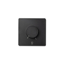 radio wall switch with output for radio control signal (RF), black matt