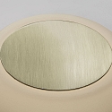 Faro wall and ceiling luminaire MOY LED IP44, gold, satined 