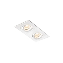 ceiling recessed luminaire RADON RCT 2 flames GU10 IP20, white matt 