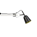 Faro clamp lamp STUDIO E14 IP20, black matt 