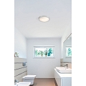 bath luminaire LOGOS E27 IP44, grey, nickel satined 