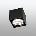 Faro ceiling luminaire TECTO G53 IP20, black matt 